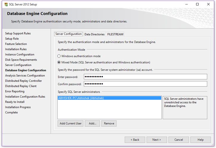 Server Configuration